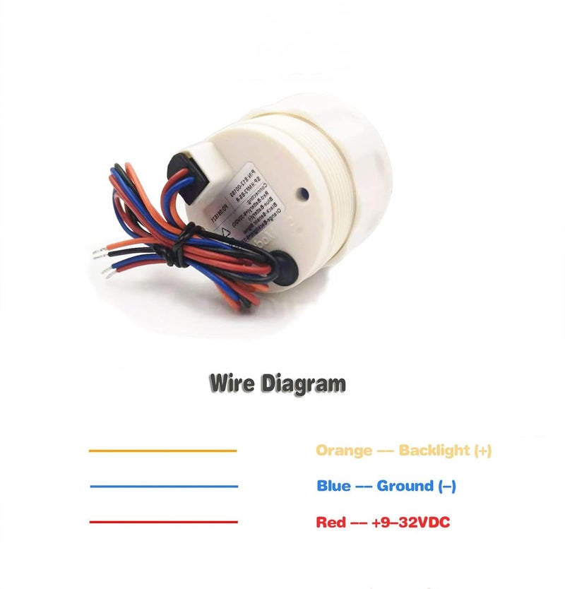 DunkTeam 52mm(2") Hour Meter Hour Gauge Timer Gauge 7 Color Backlight for Marine Boat Car Motorcycle 9-32V Waterproof IP68 - Image 4